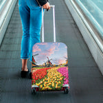 Tulip Field Print Luggage Cover
