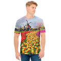 Tulip Field Print Men's T-Shirt