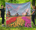 Tulip Field Print Quilt