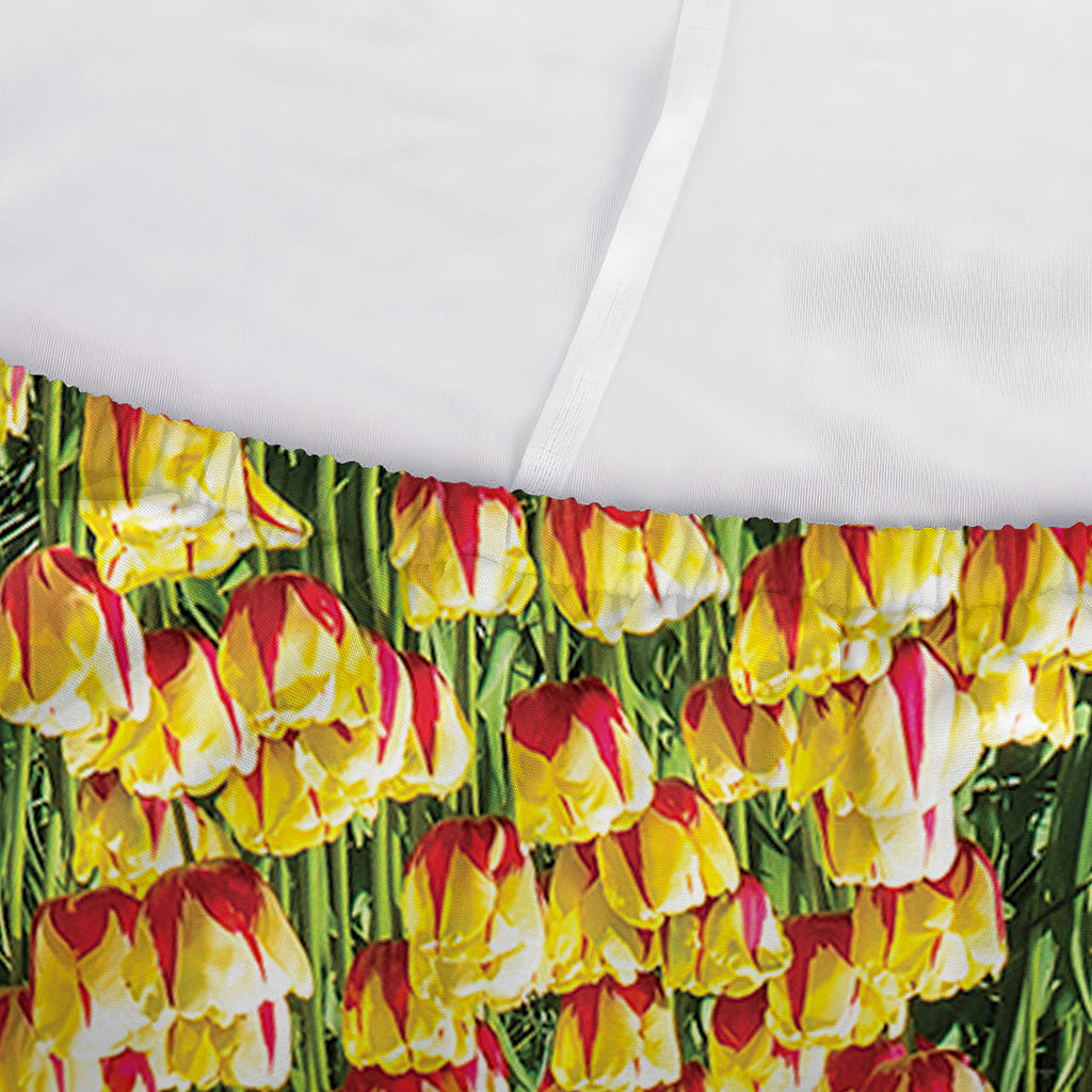 Tulip Field Print Sofa Cover