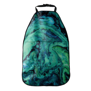 Turquoise Acid Melt Print Car Seat Organizers