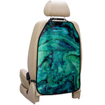 Turquoise Acid Melt Print Car Seat Organizers