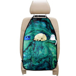 Turquoise Acid Melt Print Car Seat Organizers