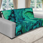 Turquoise Acid Melt Print Futon Protector