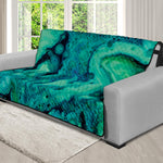 Turquoise Acid Melt Print Futon Protector