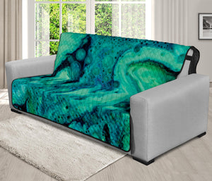 Turquoise Acid Melt Print Futon Protector