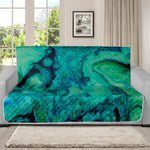 Turquoise Acid Melt Print Futon Protector