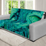 Turquoise Acid Melt Print Futon Protector