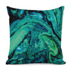 Turquoise Acid Melt Print Pillow Cover