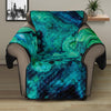 Turquoise Acid Melt Print Recliner Protector