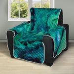 Turquoise Acid Melt Print Recliner Protector