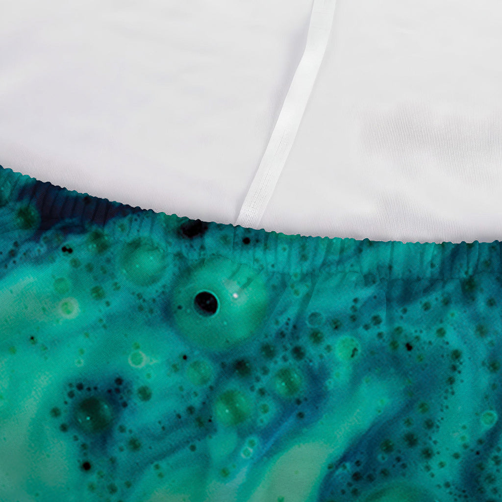 Turquoise Acid Melt Print Sofa Cover