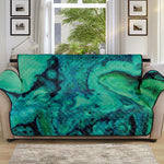 Turquoise Acid Melt Print Sofa Protector