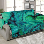 Turquoise Acid Melt Print Sofa Protector