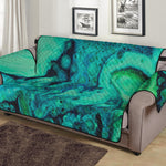 Turquoise Acid Melt Print Sofa Protector