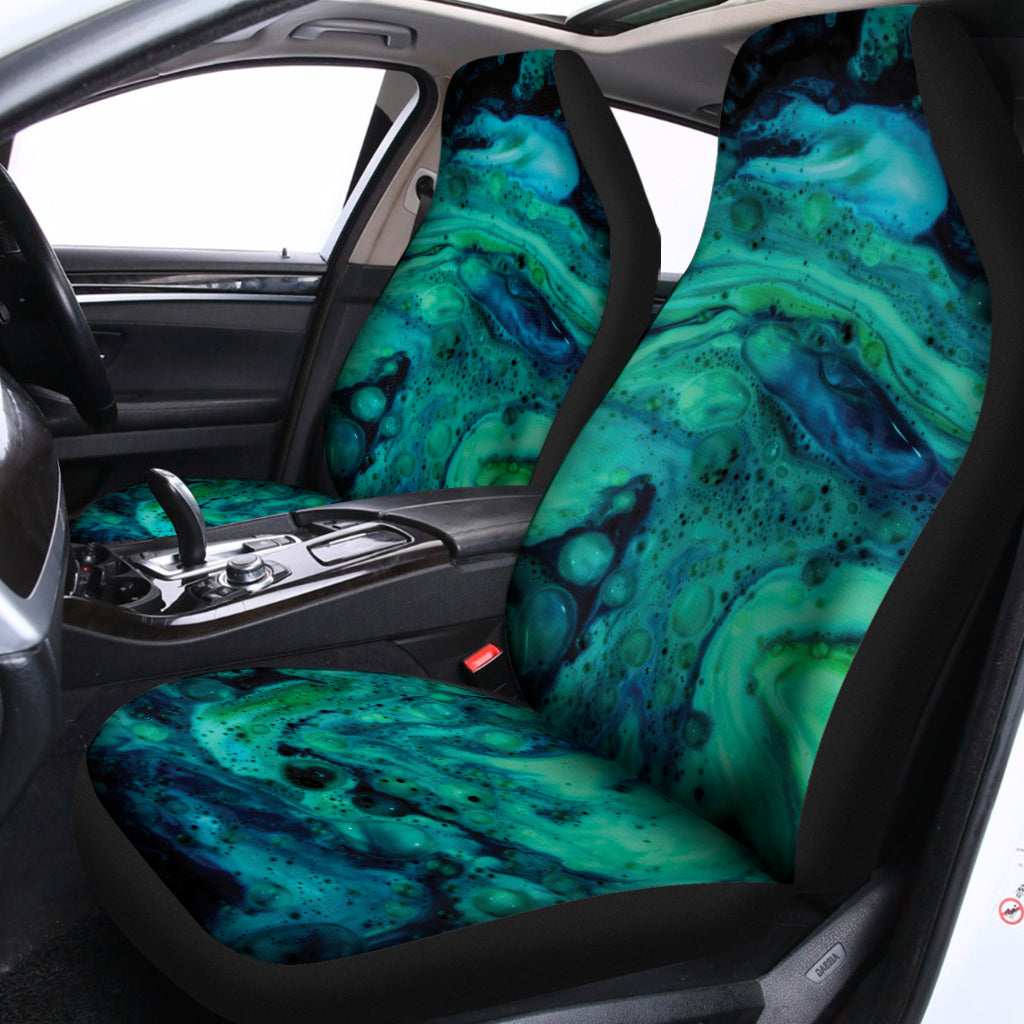 Turquoise Acid Melt Print Universal Fit Car Seat Covers