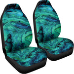 Turquoise Acid Melt Print Universal Fit Car Seat Covers