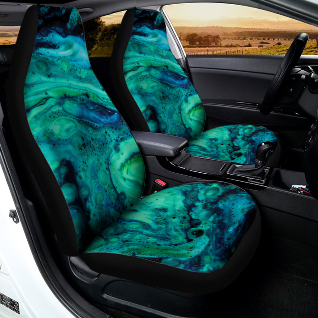 Turquoise Acid Melt Print Universal Fit Car Seat Covers