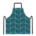 Turquoise African Ethnic Pattern Print Apron
