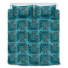 Turquoise African Ethnic Pattern Print Duvet Cover Bedding Set