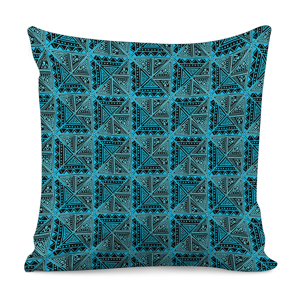 Turquoise African Ethnic Pattern Print Pillow Cover