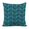 Turquoise African Ethnic Pattern Print Pillow Cover