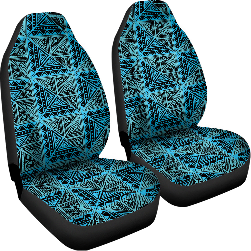 Turquoise African Ethnic Pattern Print Universal Fit Car Seat Covers