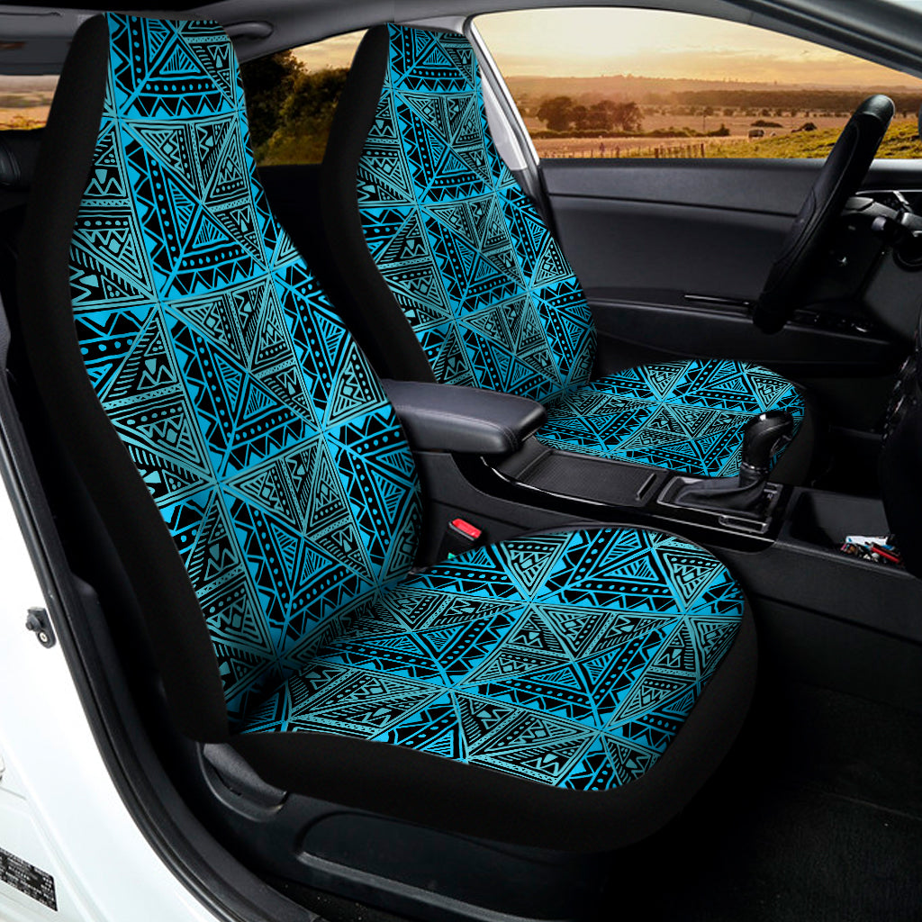 Turquoise African Ethnic Pattern Print Universal Fit Car Seat Covers