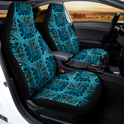 Turquoise African Ethnic Pattern Print Universal Fit Car Seat Covers