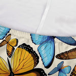 Turquoise And Orange Butterfly Print Sofa Cover