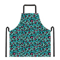 Turquoise And Pink Leopard Print Apron