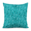 Turquoise Argyle Pattern Print Pillow Cover