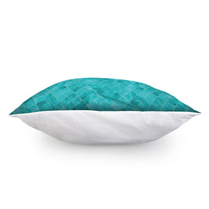 Turquoise Argyle Pattern Print Pillow Cover