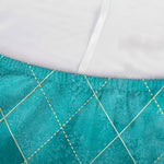 Turquoise Argyle Pattern Print Sofa Cover