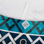 Turquoise Aztec Geometric Pattern Print Sofa Cover