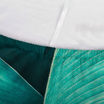Turquoise Banana Leaf Print Sofa Cover