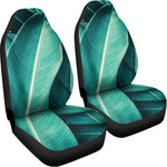 Turquoise Banana Leaf Print Universal Fit Car Seat Covers