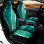 Turquoise Banana Leaf Print Universal Fit Car Seat Covers