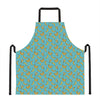 Turquoise Banana Pattern Print Apron