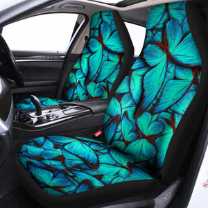 Turquoise Butterfly Pattern Print Universal Fit Car Seat Covers