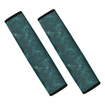 Turquoise Dragonfly Pattern Print Car Seat Belt Covers