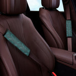 Turquoise Dragonfly Pattern Print Car Seat Belt Covers