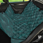 Turquoise Dragonfly Pattern Print Pet Car Back Seat Cover