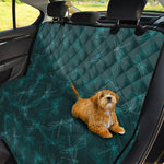 Turquoise Dragonfly Pattern Print Pet Car Back Seat Cover