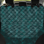 Turquoise Dragonfly Pattern Print Pet Car Back Seat Cover