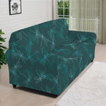 Turquoise Dragonfly Pattern Print Sofa Cover