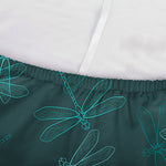 Turquoise Dragonfly Pattern Print Sofa Cover
