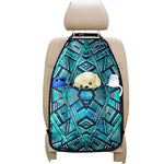 Turquoise Ethnic Aztec Trippy Print Car Seat Organizers