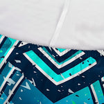 Turquoise Ethnic Aztec Trippy Print Sofa Cover