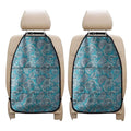 Turquoise Floral Bohemian Pattern Print Car Seat Organizers